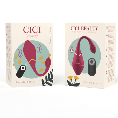 Cici beauty premium silicone uovo vibratore telecomando