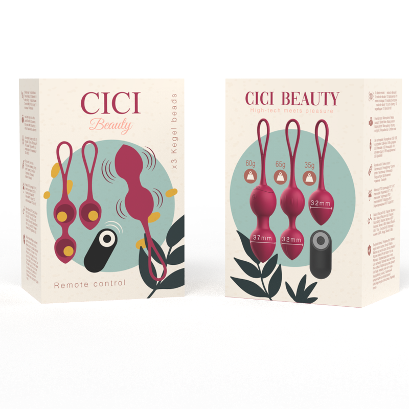 Palline vaginali Cici beauty 3 palline vibranti con telecomando