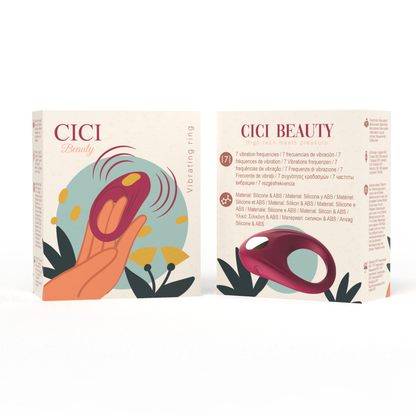 Anello vibrante Cici Beauty bordeaux