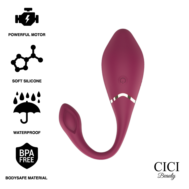 Cici beauty premium silicone uovo vibratore telecomando