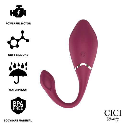 Cici beauty premium silicone uovo vibratore telecomando