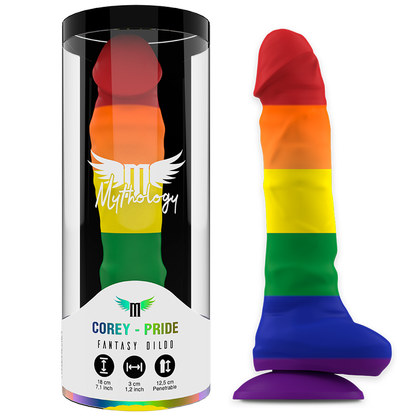 Dildo Mythology Fantasy Dildo Corey-Pride Multicolor