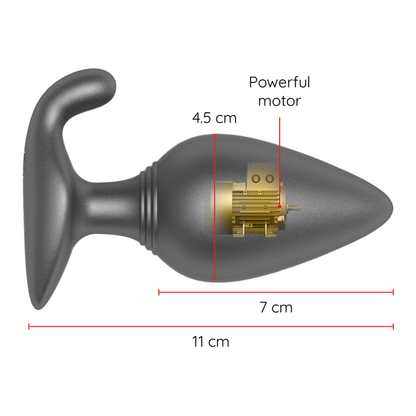 Oninder vibrating anal plug black - free app