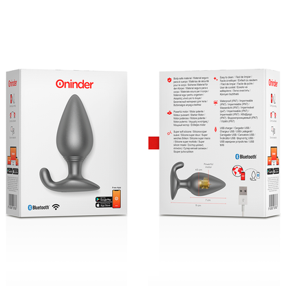Oninder vibrating anal plug black - free app