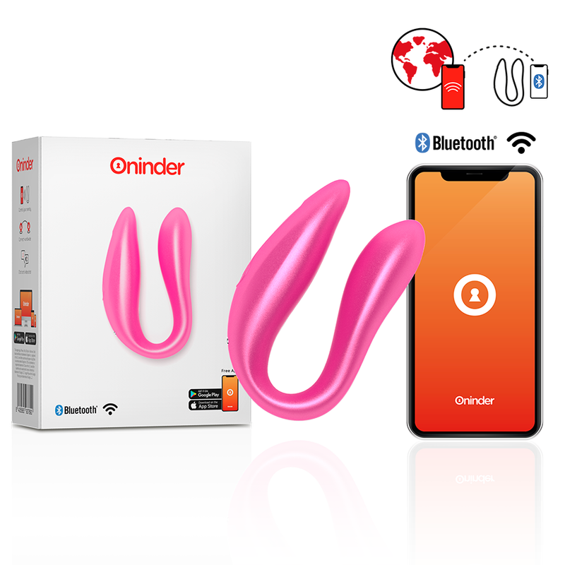 Oninder g-spot & clitoral stimulator pink - free app