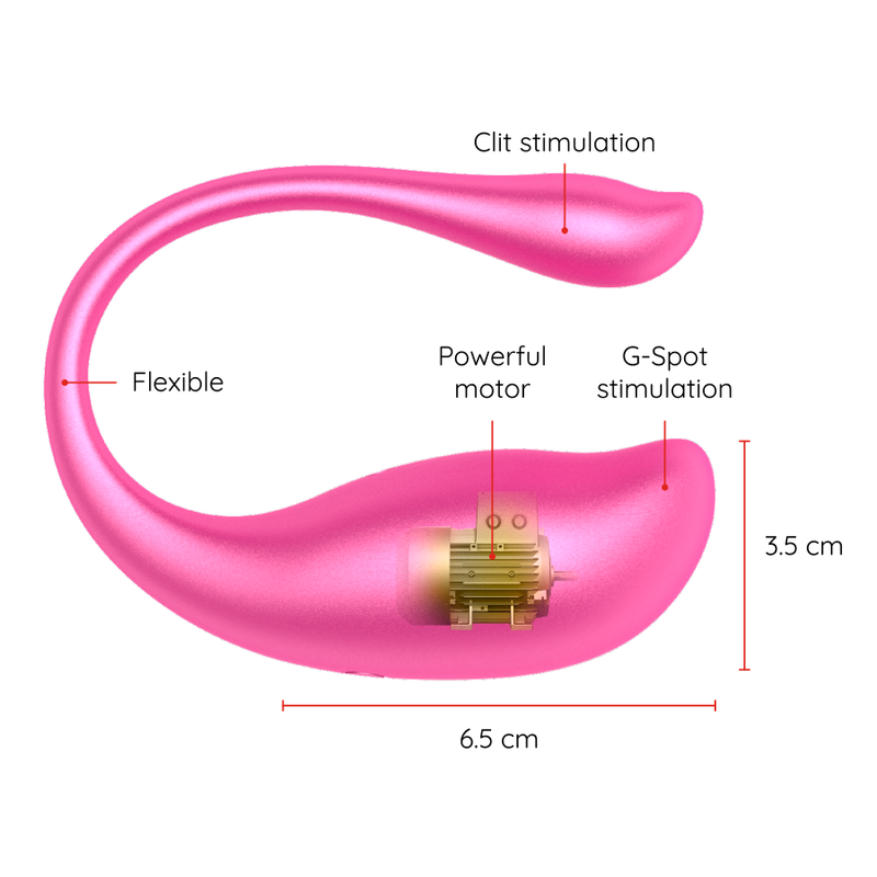 Oninder vibrating egg pink - free app