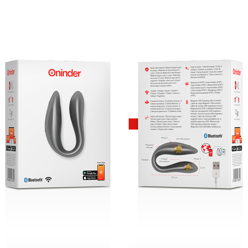 Oninder g-spot & clitoral stimulator black - free app