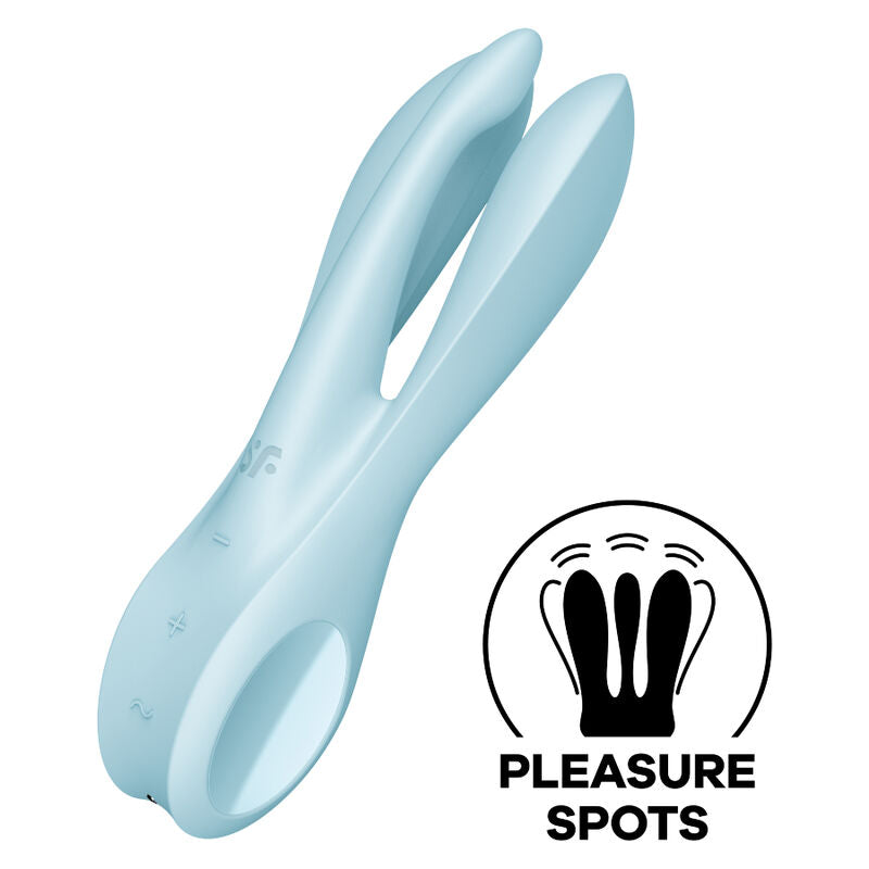 Satisfyer threesome 1 vibratore - blu