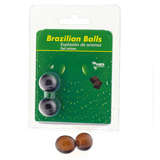Taloka - 2 palline brasiliani gel intimo di cioccolato