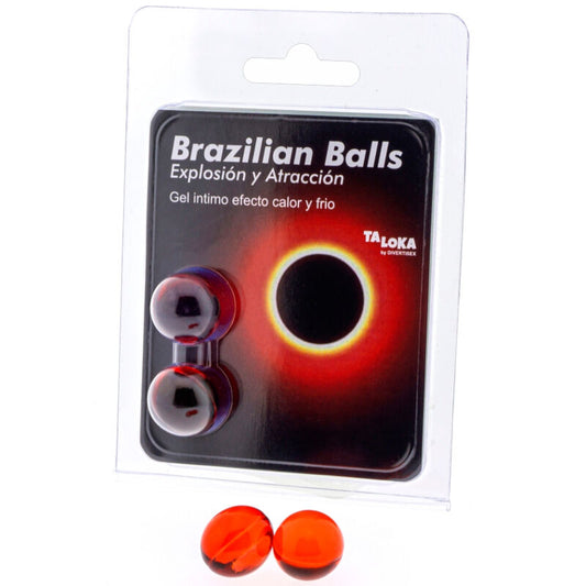 Taloka - 2 palline brasiliani gel emozionante effetto caldo e freddo