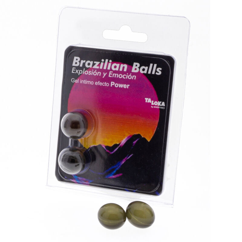 Taloka - 2 palline brasiliani gel emozionante effetto potenza