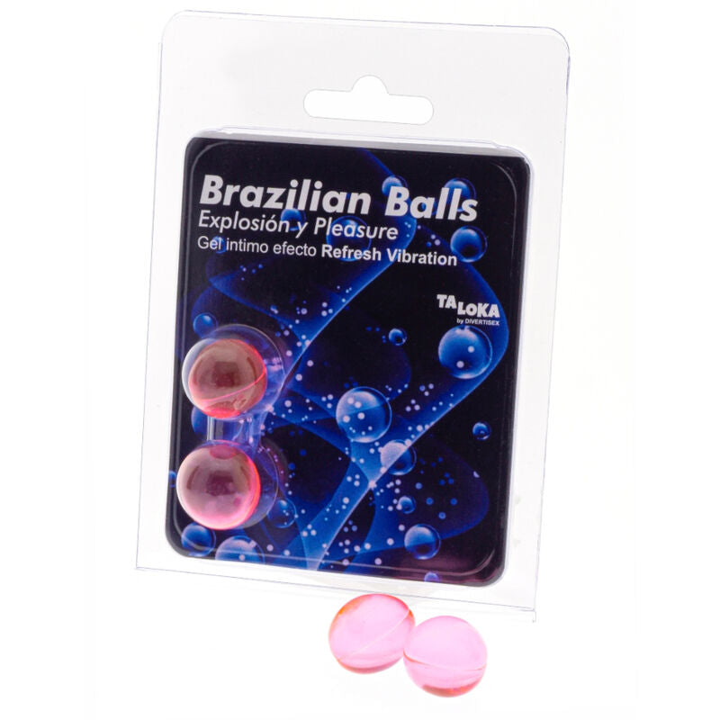 Taloka - 2 palline brasiliani refresh effetto vibrante gel emozionante