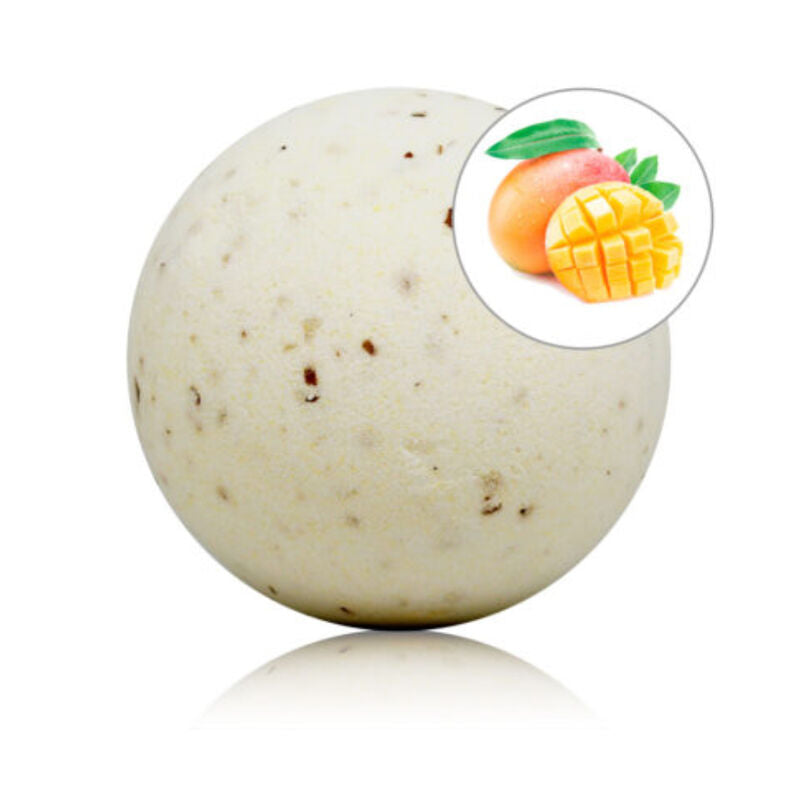 Taloka - bomba da bagno profumata al mango con petali di rosa