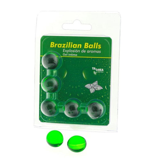 Taloka - 5 palline brasiliani gel intimo alla menta