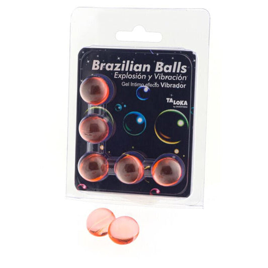 Taloka - 5 palline brasiliani gel emozionante effetto vibrante