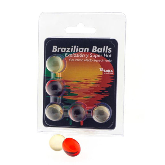 Taloka - 5 palline brasiliani gel emozionante effetto super caldo