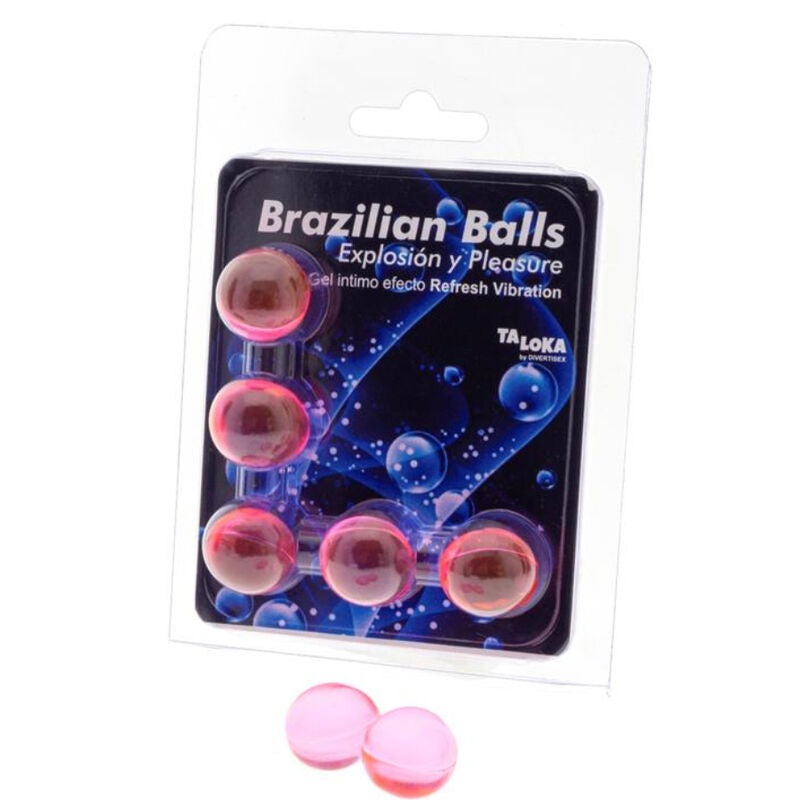Taloka - 5 palline brasiliani refresh effetto vibrante gel emozionante