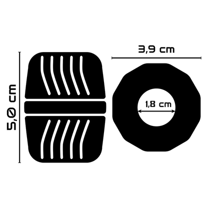 Anello super flessibile resistente alimentatore 5cm pr11 nero