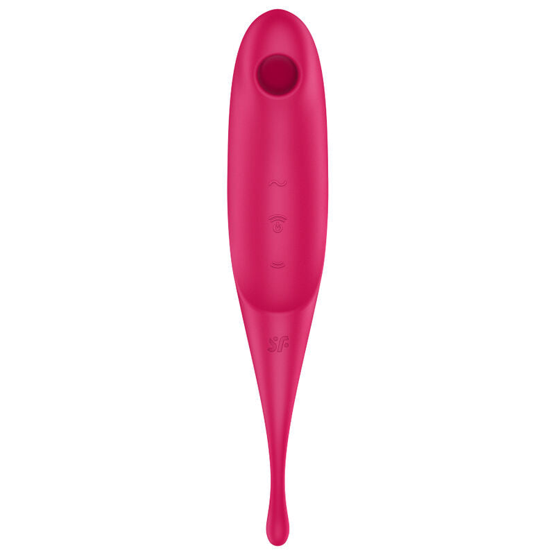 Sucette clitoridienne multifonction Satisfyer Twirling Pro Rouge