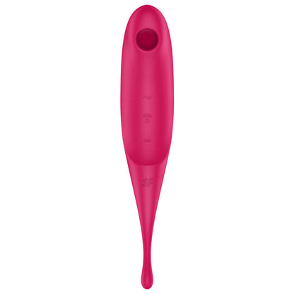 Sucette clitoridienne multifonction Satisfyer Twirling Pro Rouge
