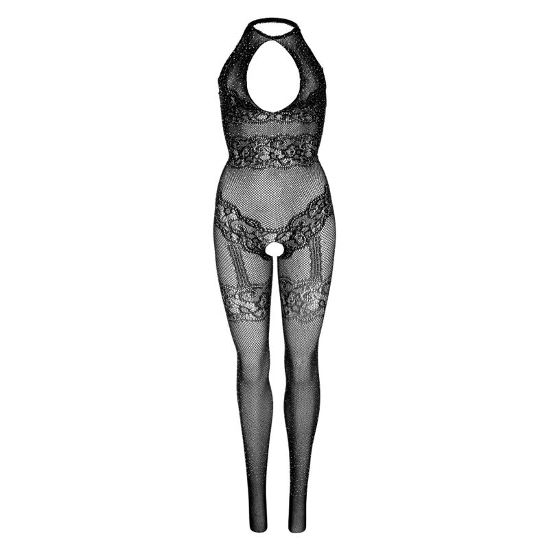 Bodystocking a rete senza cuciture leg avenue taglia unica - nero