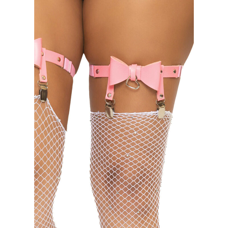 Leg avenue vegan pelle cosciale alta taglia unica - rosa