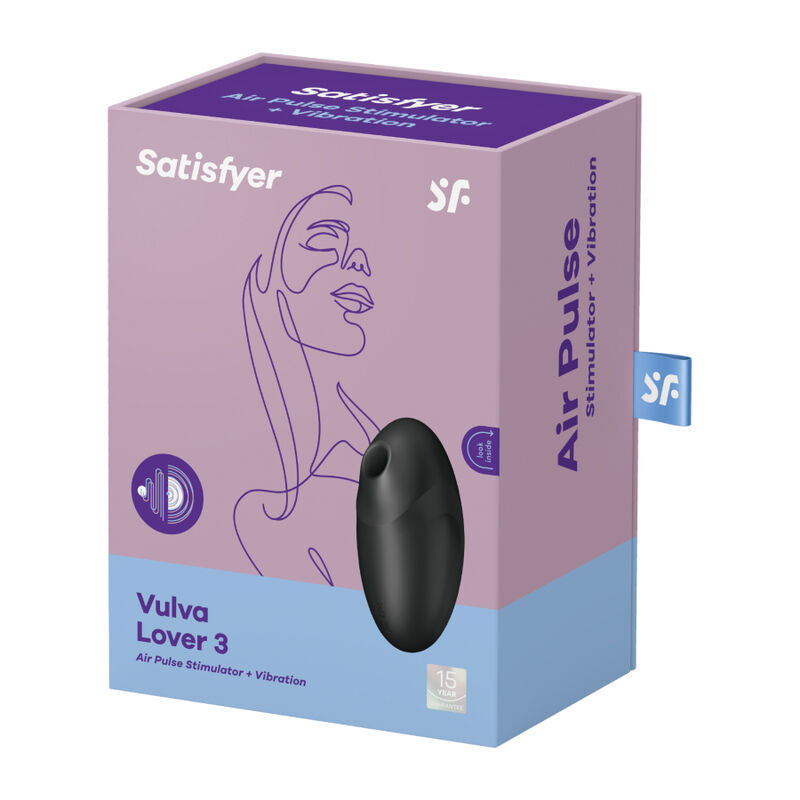 Succhia Clitoride Satisfyer Vulva Lover 3 Nero
