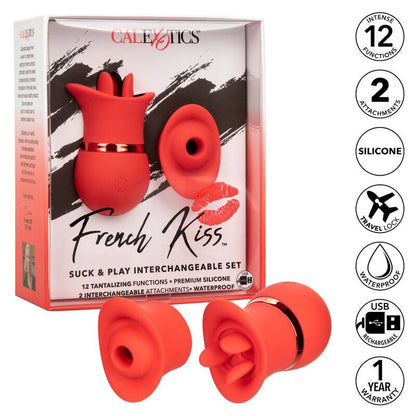 California exotics french kiss suck & play set