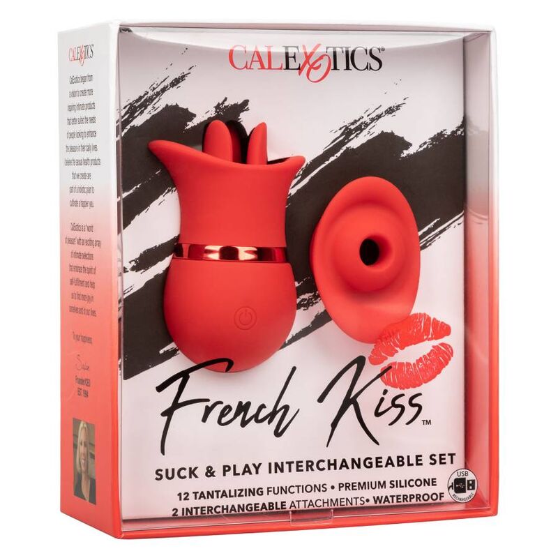 California exotics french kiss suck & play set