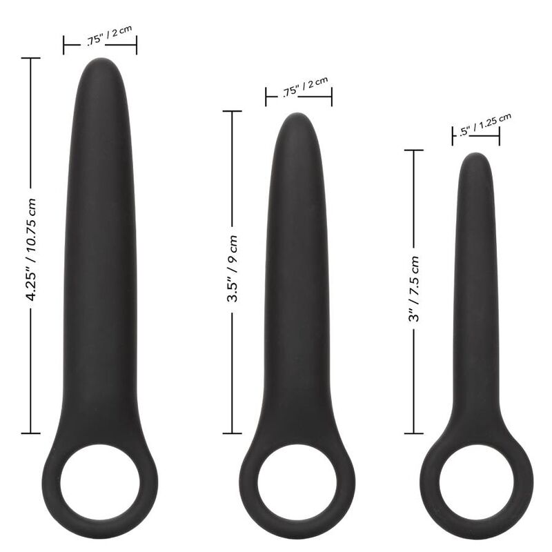 Dilatatori vaginali California exotics Boundless set 3 dilatatori nero