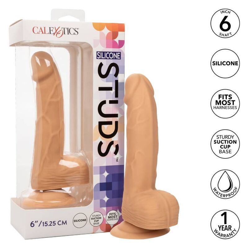 Dildo Realistico California Exotics Studs 6 Color Carne