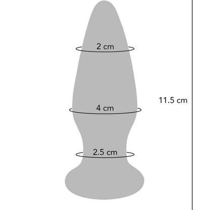 Buttocks  il buttplug di vetro brillante