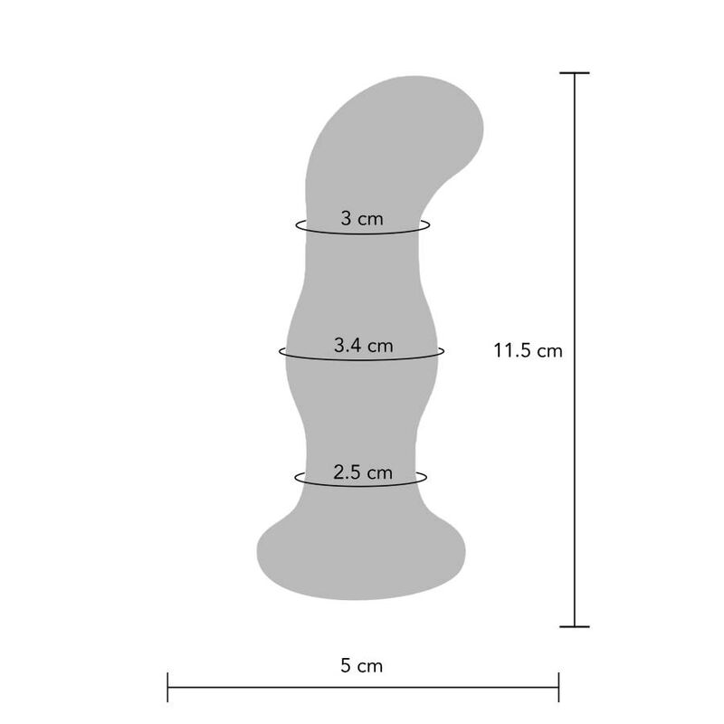 Buttocks  il buttplug di vetro luccicante