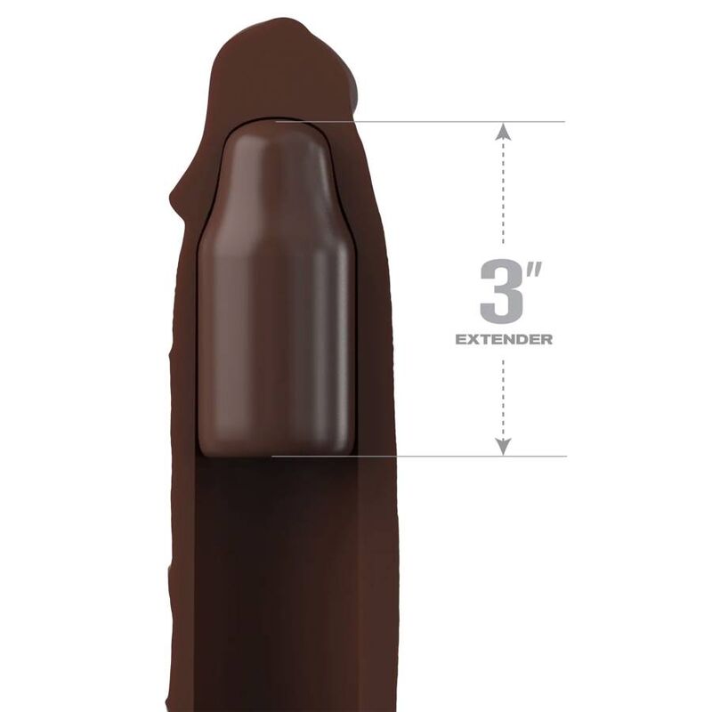 Pipedreams estensione con cinturino 17,78 cm marrone
