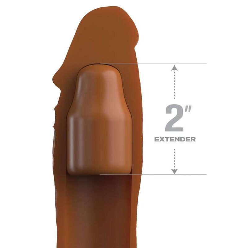 Pipedreams manicotto 20,32 cm + 5,00 cm pollice tappo caramello