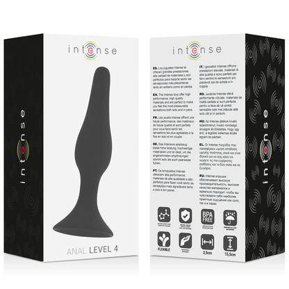 Livello anale intenso 4 15,5 cm nero