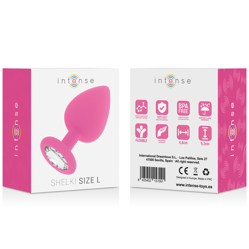 Intenso shelki l plug anale rosa caldo