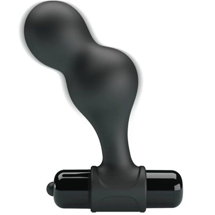 Mr play - plug anal vibrant en silicone noir