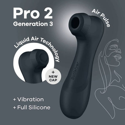 Tête de Clitoris Satisfyer Pro 2 Generation 3 Noir