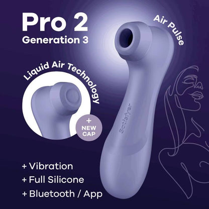 Suce Clitoris Satisfyer Pro 2 Génération 3 avec application Lavande