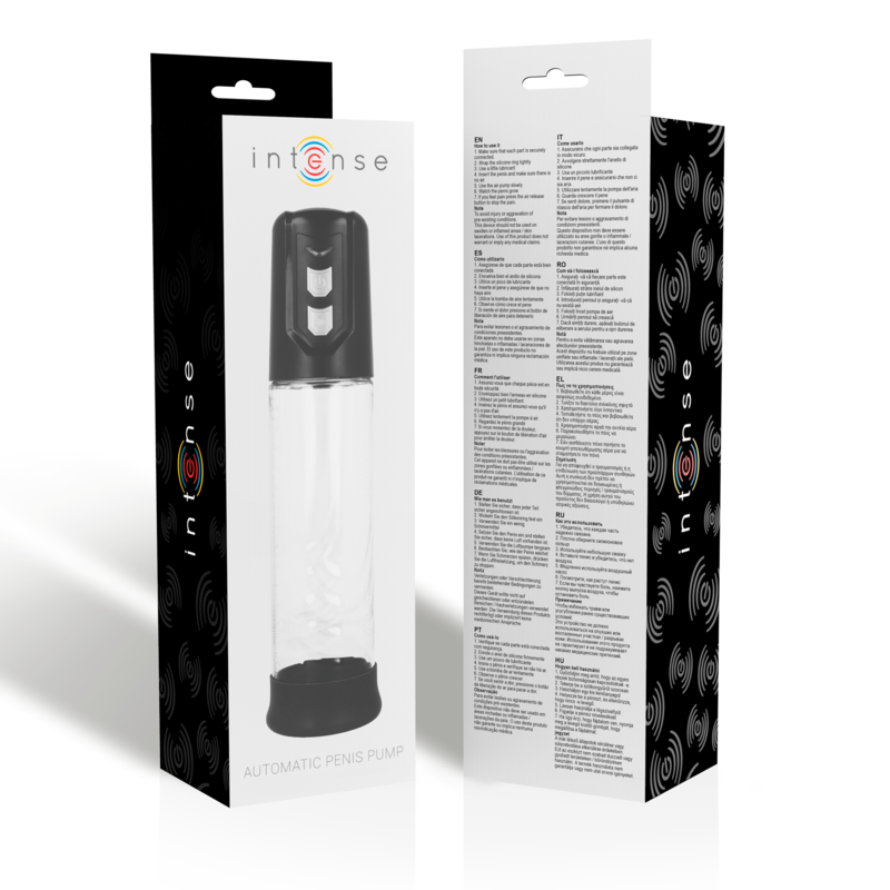 Pompe per il pene Intense pump Automatic penis pump trasparente