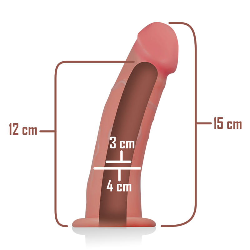 Intense - hollow strap-on extender 16 x 3 cm