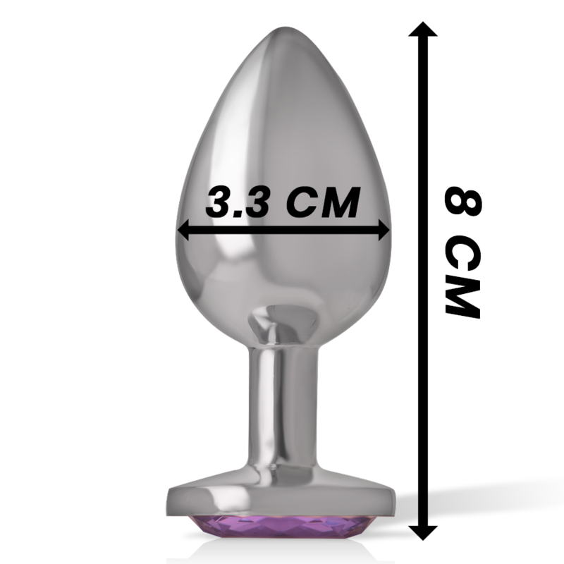 Intense - anal plug metal violet size m