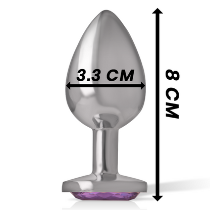 Intense - anal plug metal violet size m