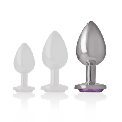 Intense - anal plug metal violet size l