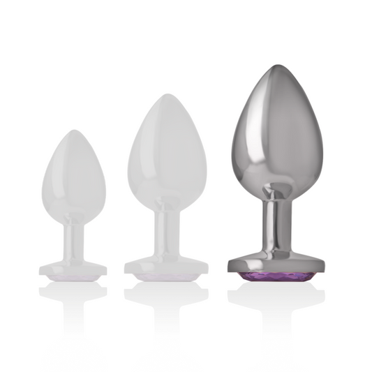 Intense - anal plug metal violet size l