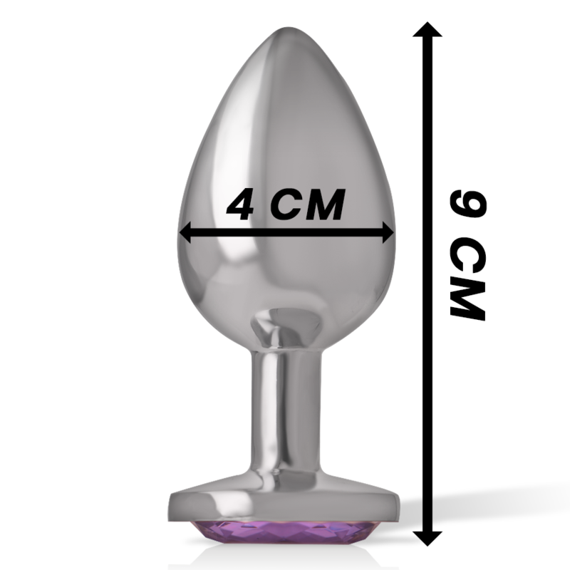 Intense - anal plug metal violet size l
