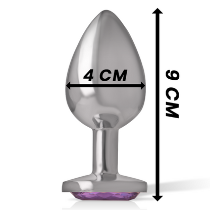 Intense - anal plug metal violet size l