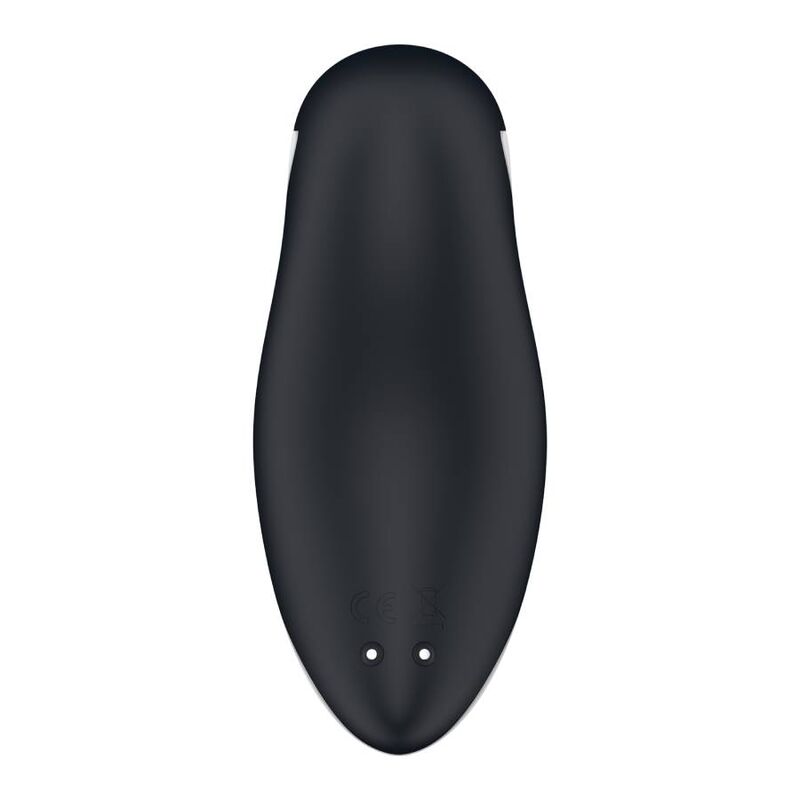 Succhia clitoride con vibrazione Satisfyer Orca bianco/nero