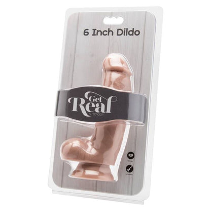 Get real - dildo 12 cm con pelle di pelle